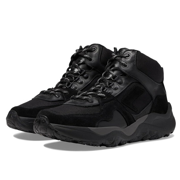 SAS Mens Hi Country-Y Hiking Boots 9 M Black Cast Iron Lace Up Lightweight NIB - Picture 1 of 13